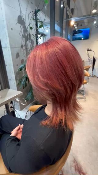 ミディアム カラー うしだ かおるのヘアスタイル