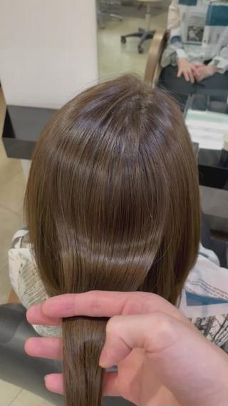 ミディアム カラー パーマ 薄毛ケア/痒みケア オガワシンペイのヘアスタイル