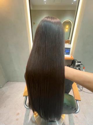 ロング 安岡 稜太のヘアスタイル