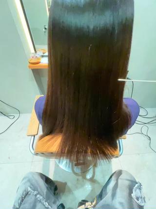 ロング 安岡 稜太のヘアスタイル