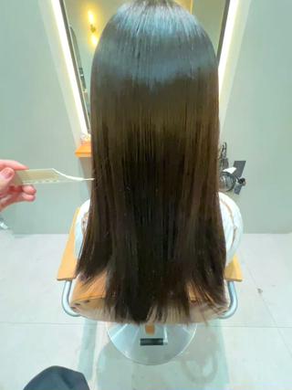 セミロング 安岡 稜太のヘアスタイル