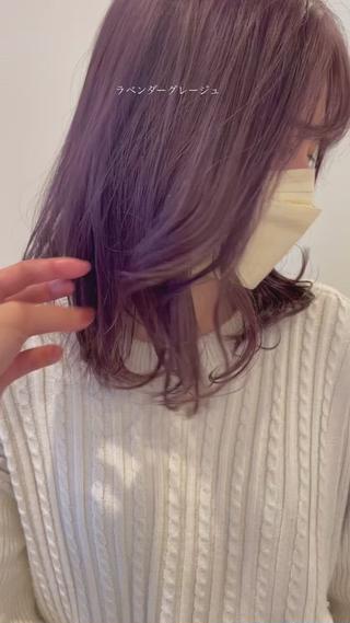 セミロング カラー 北九州美容室 🕊️わかな✂︎のヘアスタイル