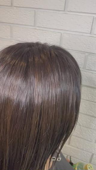 N.ルフレカラーのツヤ感  ̖́-
【加工無し】です◎

N.ルフレカラー＊ターコイズ＊チェスナット 