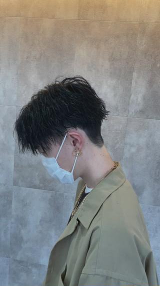 ショート パーマ メンズ 和歌山ランキング1位 井開のヘアスタイル