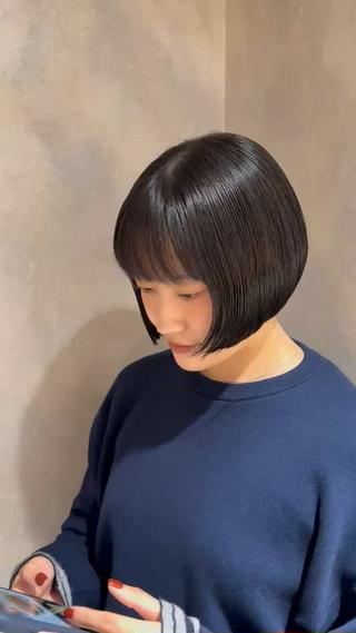 ショート 韓国レイヤー 🎀ダブルカラーのヘアスタイル