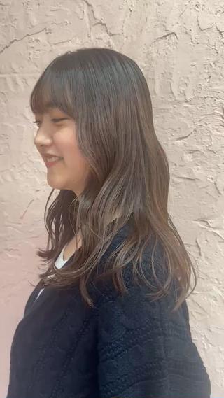 韓国レイヤー 🎀ダブルカラーのヘアスタイル