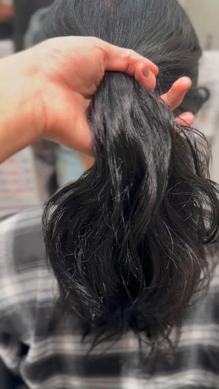 ロング パーマ 平田 七海のヘアスタイル