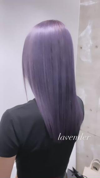 color--「ハイトーンラベンダー」

※ブリーチ2〜3回必要 