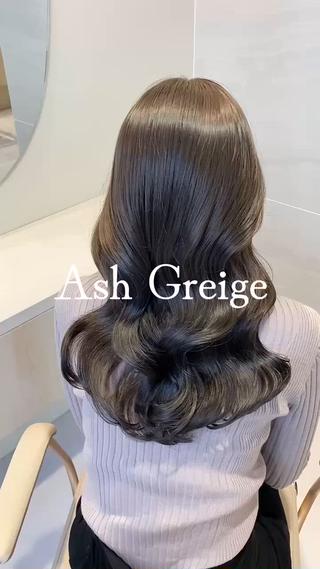 ロング カラー Ms.CHARM所属・透明感カラー🌿 グレージュ🐺陽介のヘアスタイル
