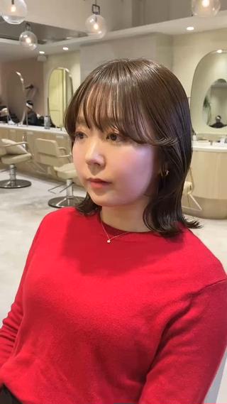 ミディアム カラー Ms.CHARM所属・透明感カラー🌿 グレージュ🐺陽介のヘアスタイル