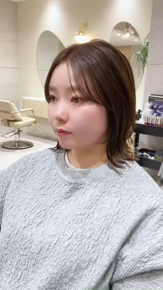 ショート カラー 透明感カラー🌿 グレージュ🐺陽介のヘアスタイル