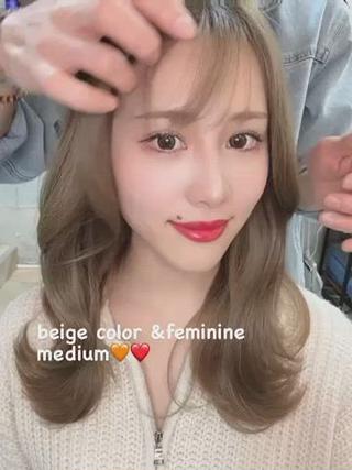 ミディアム カラー Beach 代表 KENTAのヘアスタイル