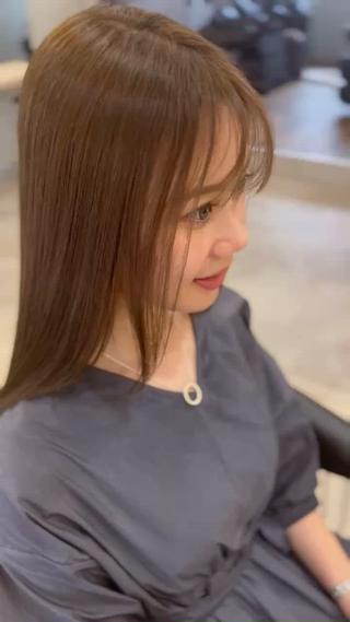 セミロング 縮毛矯正専門店 Aoneエーワンのヘアスタイル
