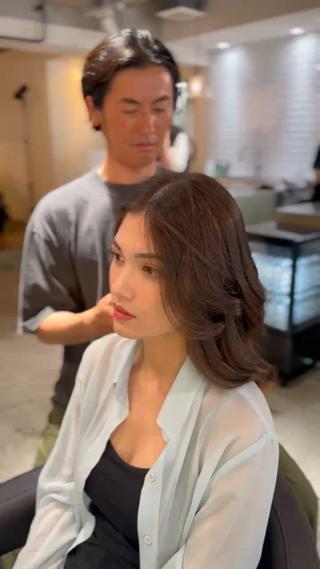 ミディアム 縮毛矯正専門店 Aoneエーワンのヘアスタイル