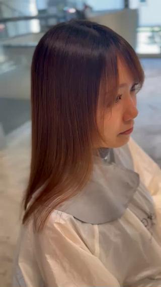 セミロング 縮毛矯正専門店 Aoneエーワンのヘアスタイル