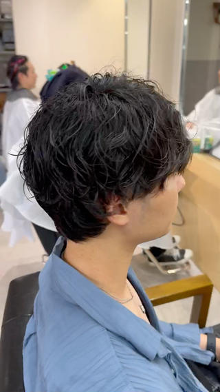 ショート パーマ メンズ 永野 正芳のヘアスタイル