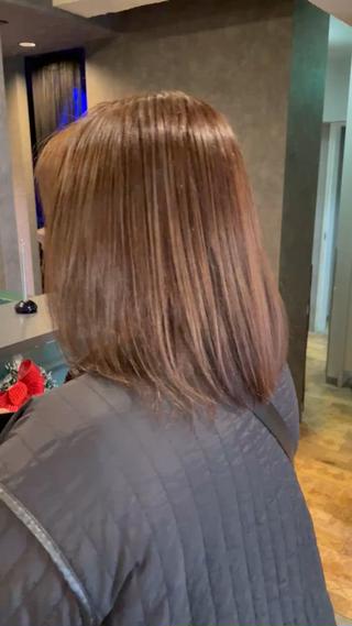 セミロング 美髪整形✨髪質改善 ✨中村弘仁/チーフのヘアスタイル