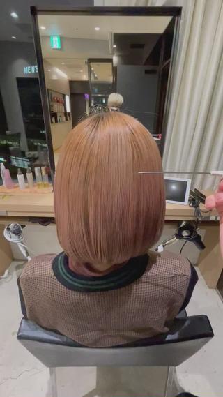 ブリーチしている人でもこれくらいサラサラになります！ 