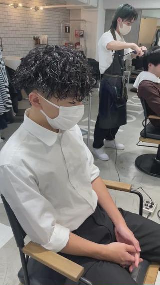 パーマ メンズ メンズサロン💈 吉岡陽【中野】のヘアスタイル