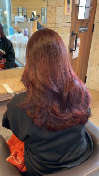 セミロング カラー 艶カラー/メンズ パーマ/伊藤愛麻のヘアスタイル