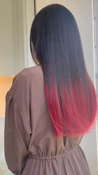 毛先だけのブリーチなので全頭したくない方おすすめ