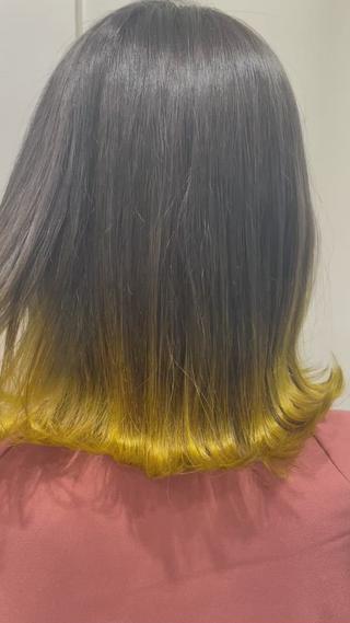 裾カラー︎yellow
可愛い 