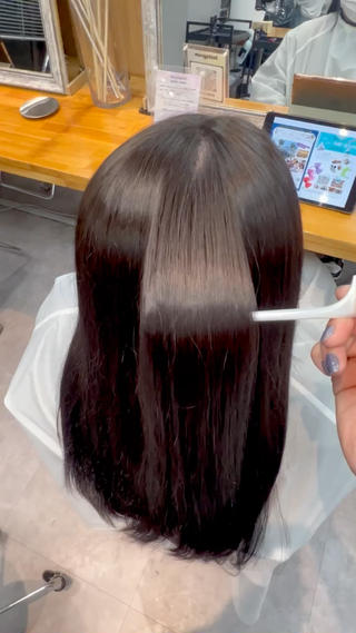 ドライだけでここまでサラサラになります 