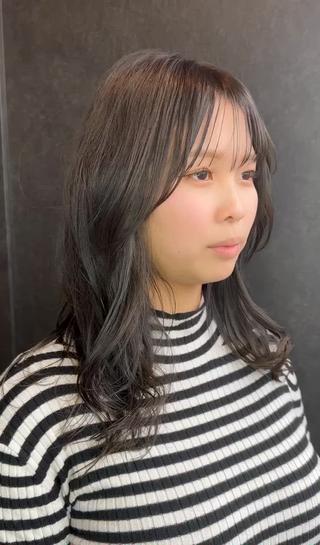 ロング 菊池 幹のヘアスタイル