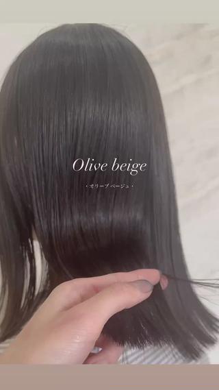 ミディアム カラー 顔周りカット/透明感 カラー🤍大塚蛍のヘアスタイル