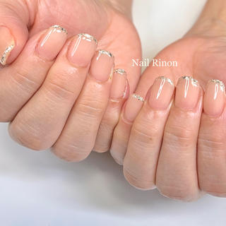 先端キラキラネイル
 