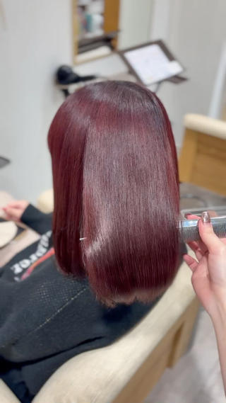 今回はブリーチなしのワンカラー 