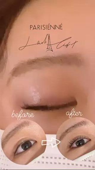 パリジェンヌラッシュリフト♡
ビフォーアフター 