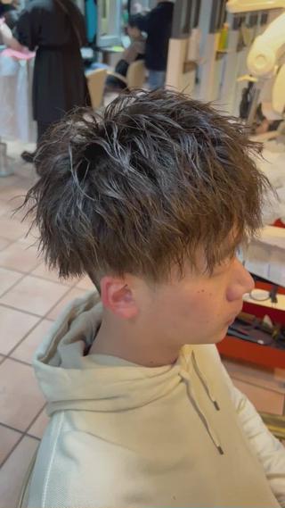 ショート パーマ メンズ 朝3分でキマる 村上陸のヘアスタイル