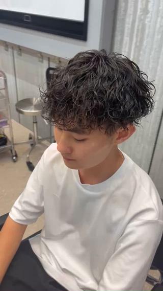 ショート パーマ メンズ fifth / 山下 和輝 海外風スタイルのヘアスタイル