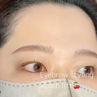アイブロウスタイリング×カラーリング×まつ毛カール