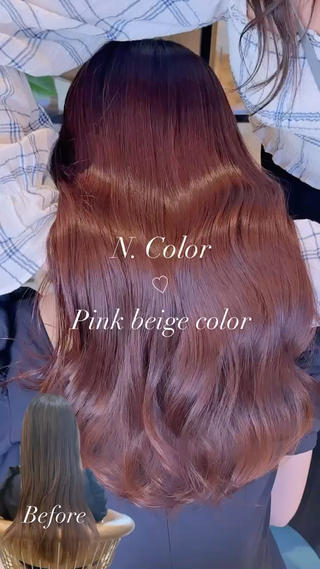ロング カラー レイヤー🇰🇷 韓国ヘア💕トモミのヘアスタイル