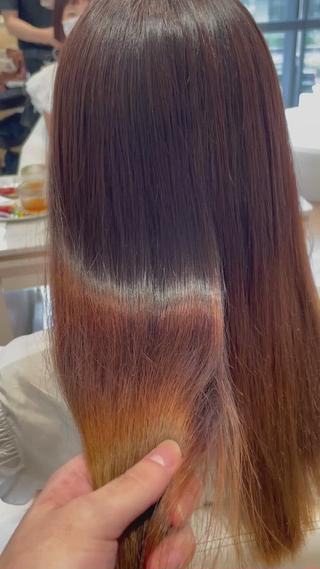 ブリーチ毛の髪質改善トリートメント