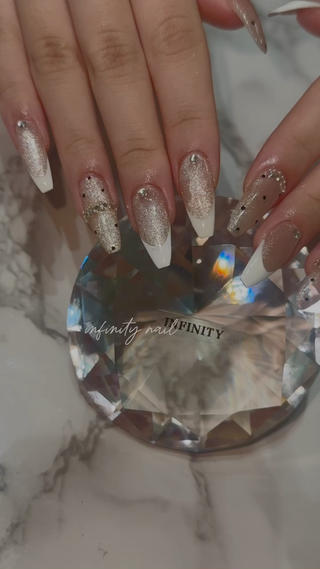 #ワンホンネイル#大人ギャル#マグネットネイル#フレンチ#春ネイル#上尾ネイル#埼玉ネイル