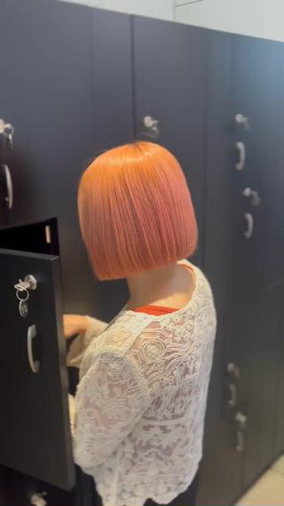 元々ロングのお客様をバッサリボブに切らせて頂きました！まとまりや指通りも良いのでこの季節におすすめです 