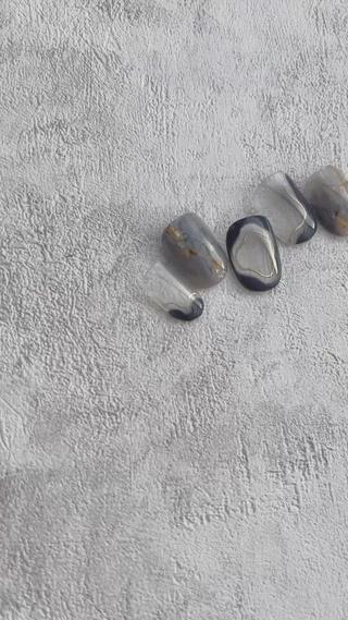 大人っぽ 押し花ネイル
 