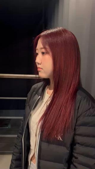 カラー AYANE ◝✩韓国ヘアのヘアスタイル