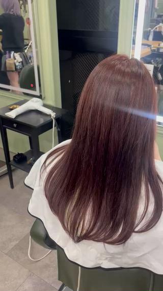 カラー AYANE ◝✩韓国ヘアのヘアスタイル