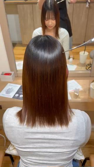 ミディアム ioe/髪質改善/ カラー/いしなべさえのヘアスタイル