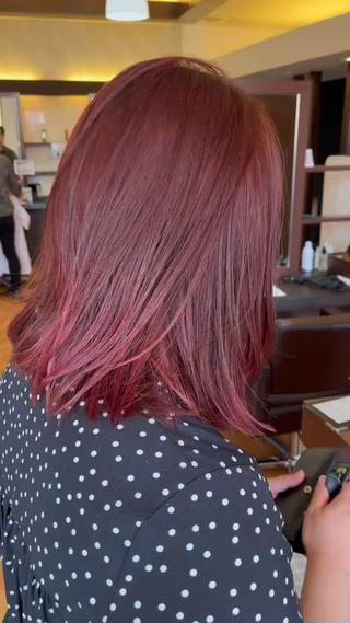 ミディアム U HARUNAのヘアスタイル