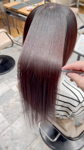 ロング カラー パーマ 新宿✨顔周りカット 韓国ヘア/坂本亜裟海のヘアスタイル