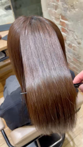 ロング カラー パーマ 新宿✨顔周りカット 韓国ヘア/坂本亜裟海のヘアスタイル