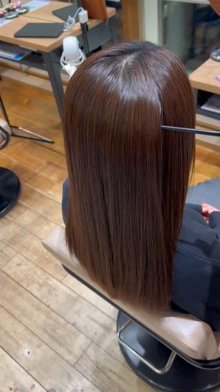 ロング 新宿✨顔周りカット 韓国ヘア/坂本亜裟海のヘアスタイル