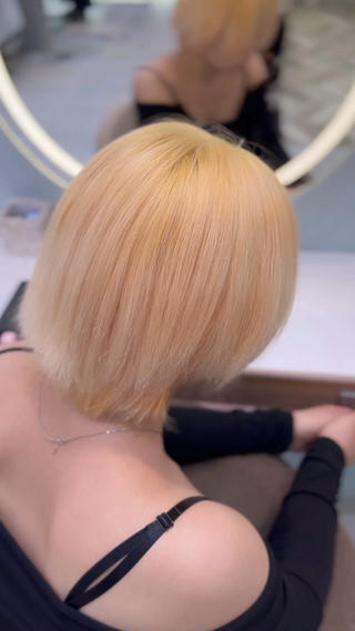 ブリーチ1回抜きっぱなしカラー