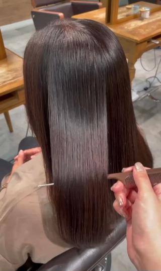 セミロング 髪質改善/艶カラー 🤍mizueのヘアスタイル