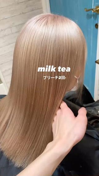 ミディアム カラー 韓国系レイヤー特化 hiroのヘアスタイル